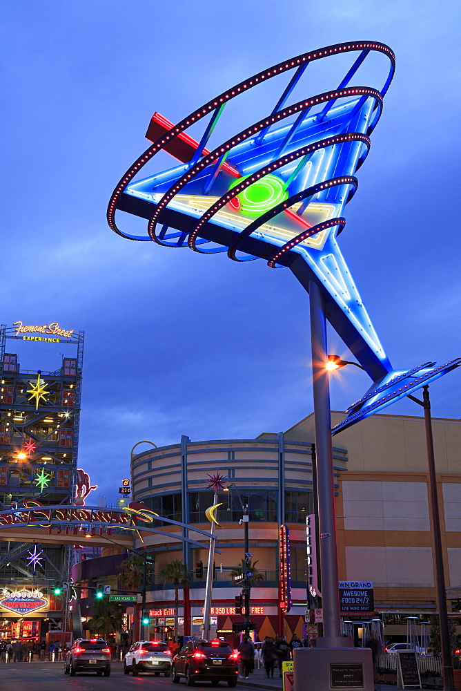 Fremont East District, Las Vegas, Nevada, United States of America, North America