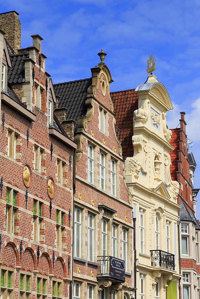 Korenlei Waterfront, Ghent, East Flanders, Belgium, Europe