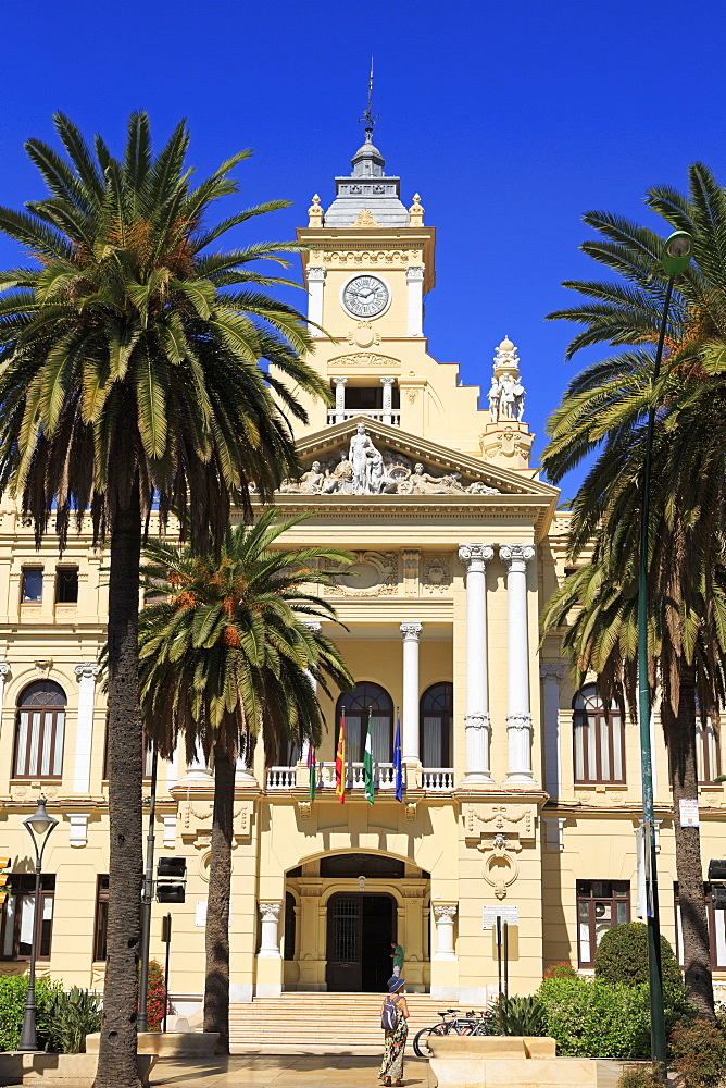 City Hall, Malaga, Andalusia, Spain, Europe