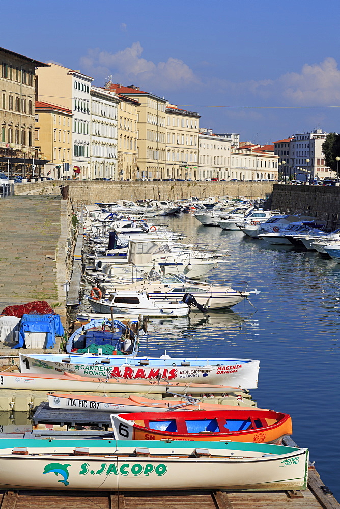 Canal, Livorno City, Tuscany, Italy, Europe