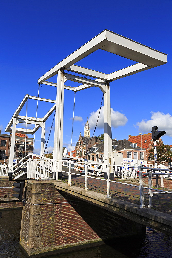 Douche Gravestenebrug Bridge, Haarlem, Netherlands, Europe