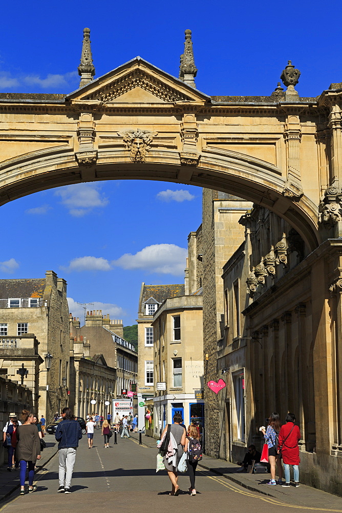 Main Arch, City of Bath, UNESCO World Heritage Site, Somerset, England, United Kingdom, Europe