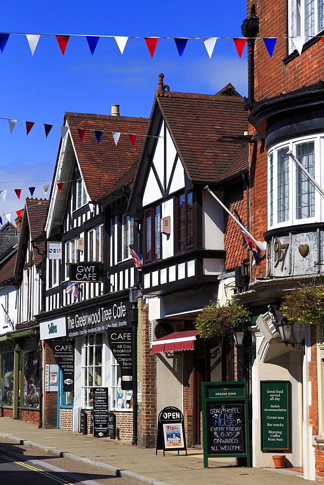 High Street, Lyndhurst Town, New Forest, Hampshire, England, United Kingdom, Europe