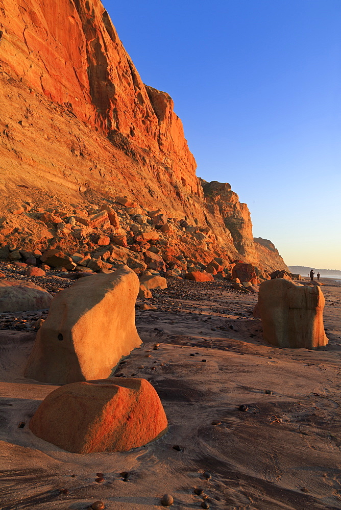 Landslide, Torrey Pines State Beach, Del Mar, San Diego County, California, United States of America, North America