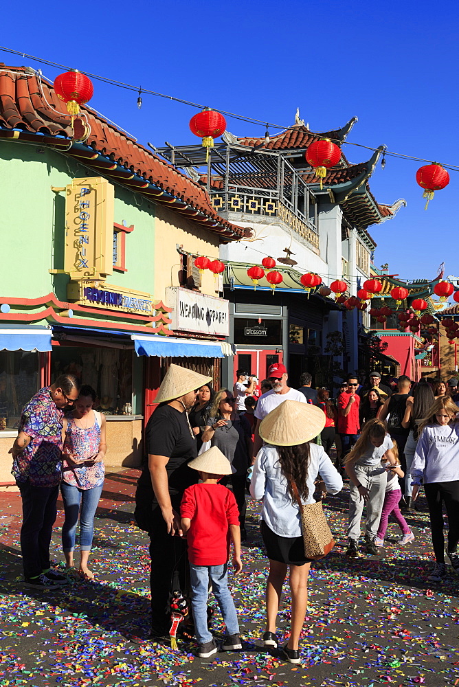 Central Plaza, Chinatown, Los Angeles, California, United States of America, North America