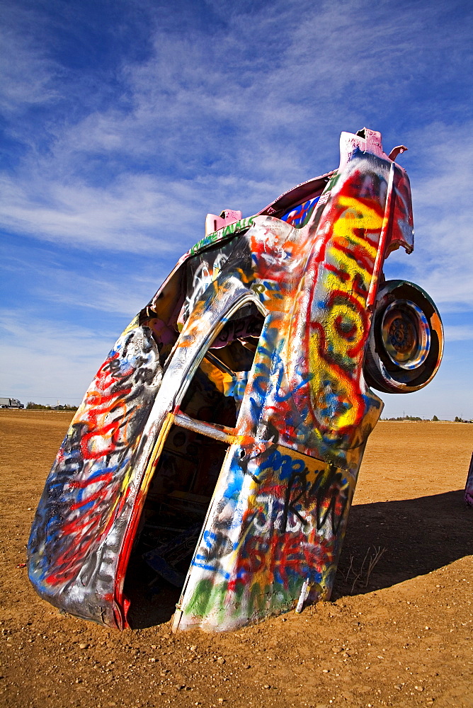 Cadillac Ranch, Historic Route 66 Landmark, Amarillo, Texas, United States of America, North America