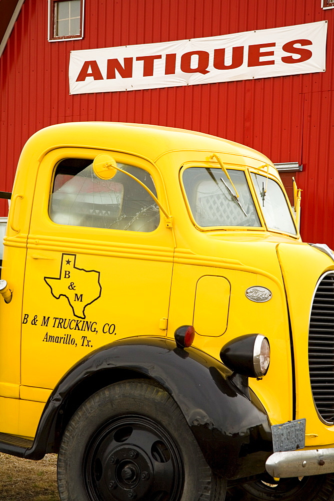 Old truck outside Antique Store, Amarillo, Texas, United States of America, North America