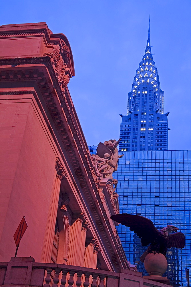 Grand Central Station and the Empire State Building, Midtown Manhattan, New York City, New York, United States of America, North America