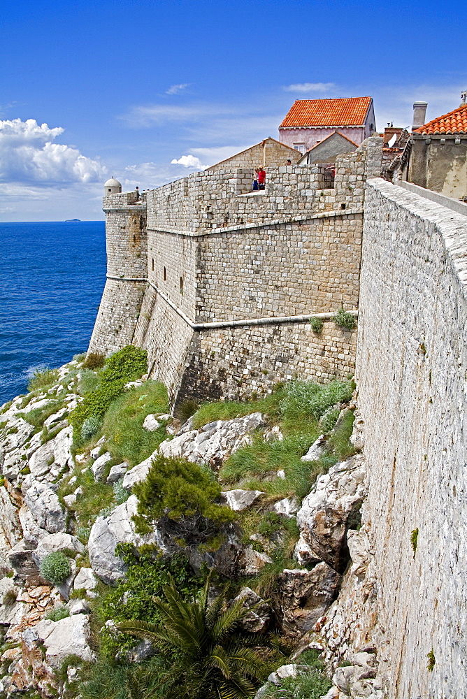 City Walls, Dubrovnik, Dalmatia, Croatia, Europe