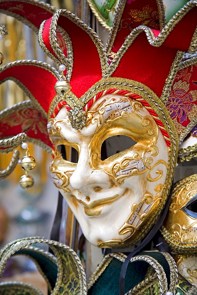 Venetian Mask, Venice, Veneto, Italy, Europe