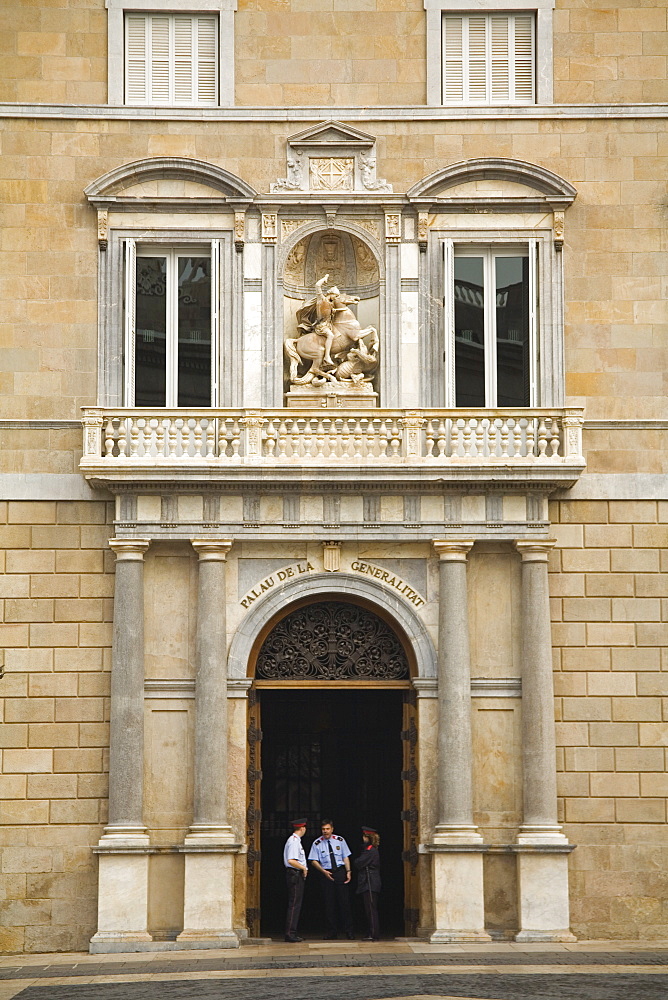 Palau de la Generalitat, Gothic Quarter, Barcelona, Catalonia, Spain, Europe