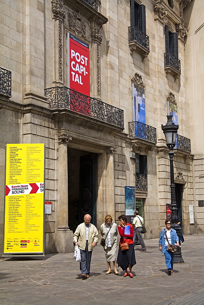 Palau de la Virreina Museum, La Rambla Street, City of Barcelona, Catalonia, Spain, Europe