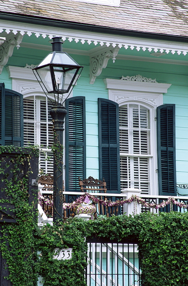 House on Bourbon Street, French Quarter, New Orleans, Louisiana, United States of America, North America