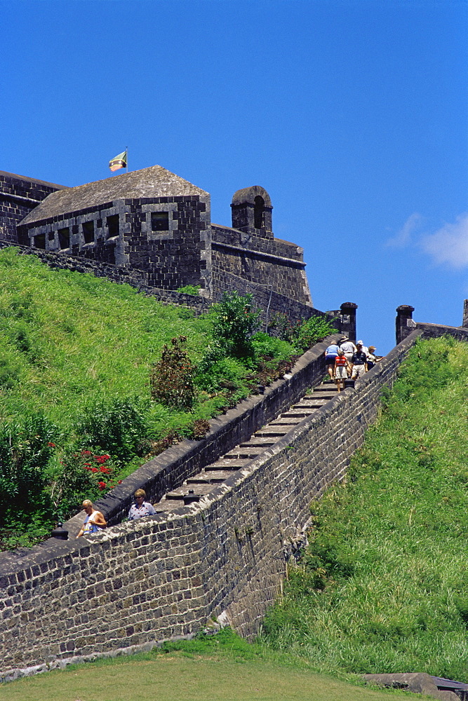 Brimstone Hill Fortress National Park, St. Kitts, Leeward Islands, West Indies, Caribbean, Central America