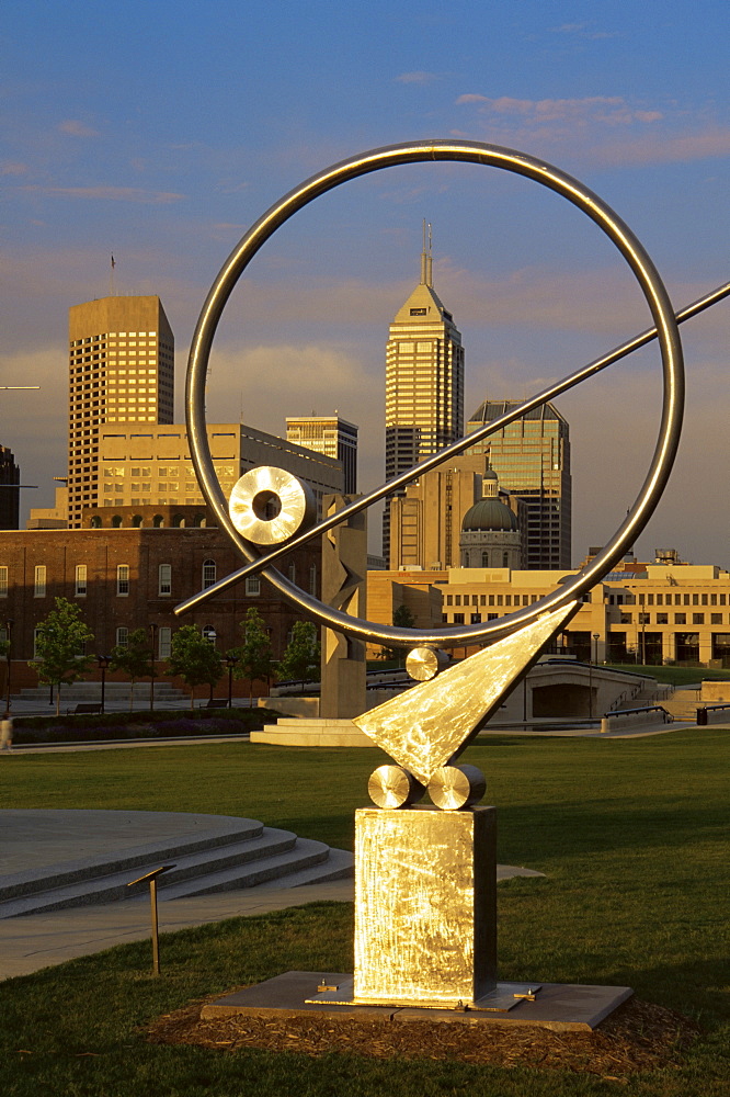 Zephyr sculpture, White River State Park, Indianapolis, Indiana, United States of America, North America