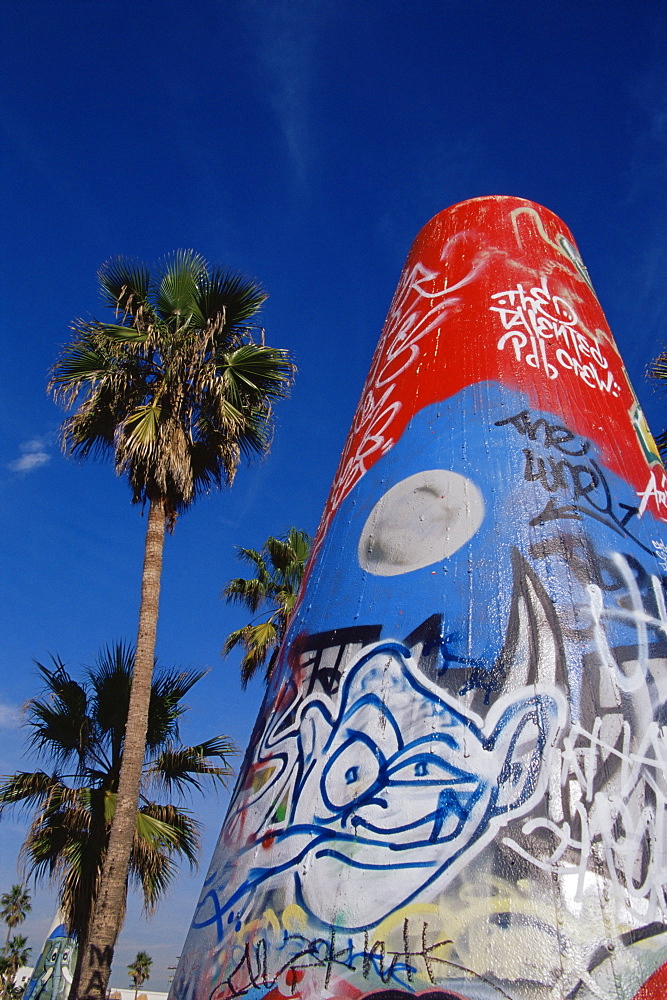 Artwork, Venice Beach, Los Angeles, California, United States of America, North America