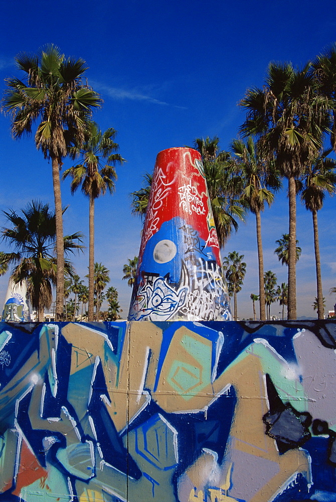 Artwork, Venice Beach, Los Angeles, California, United States of America, North America