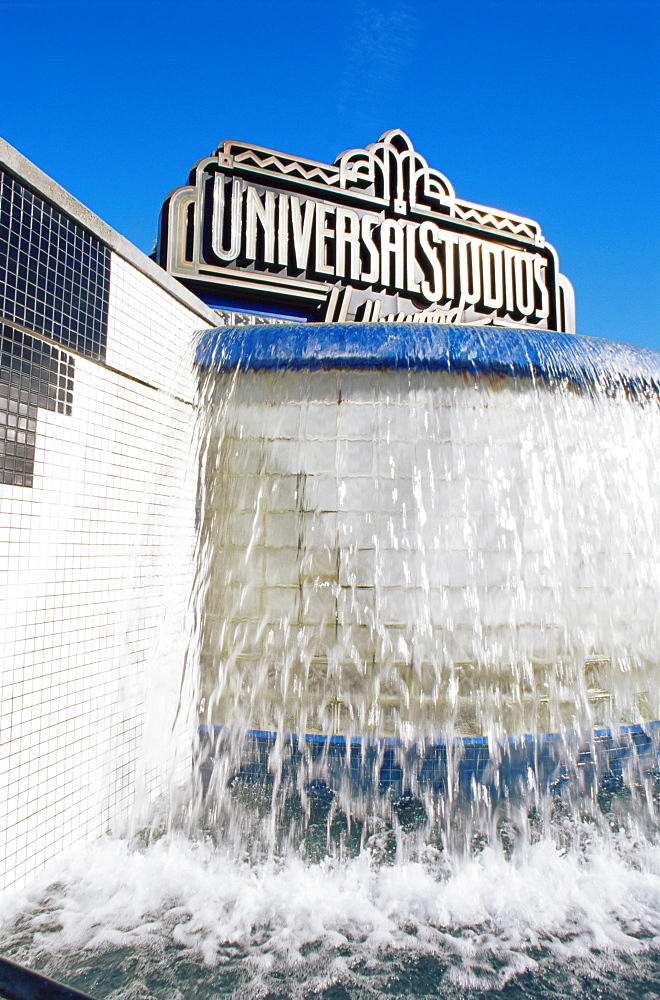 Universal Studios fountain, Hollywood, Los Angeles, California, United States of America, North America