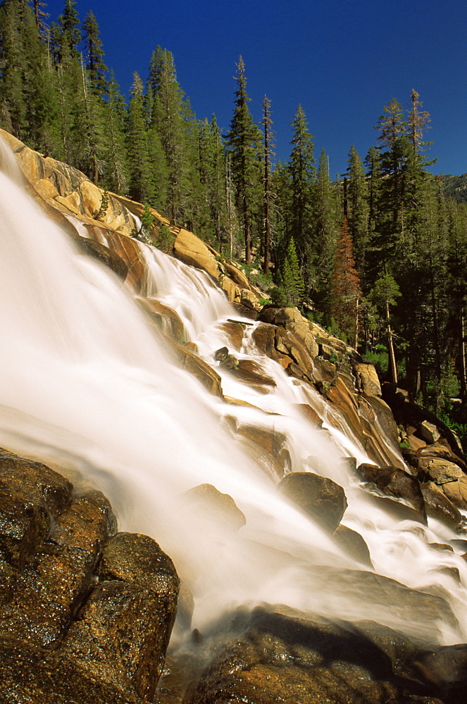 Mineret Falls, John Muir Trail, Inyo National Forest, Mammoth, California, United States of America, North America