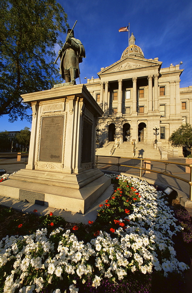 Civil War Monument, State Capitol Building, Denver, Colorado, United States of America, North America