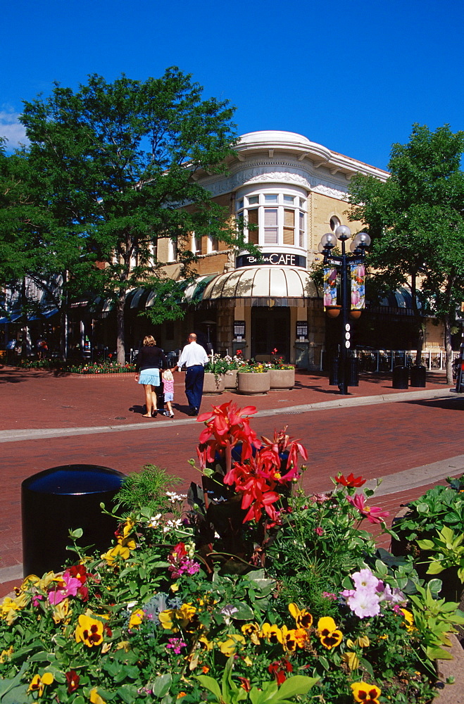 Pearl Street Mall, Downtown, Boulder, Colorado, United States of America, North America