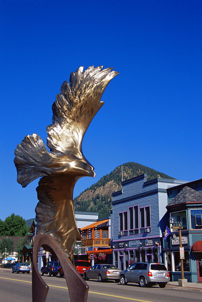 Soaring Eagle sculpture by Michail Razvan, Frisco, Colorado, United States of America, North America