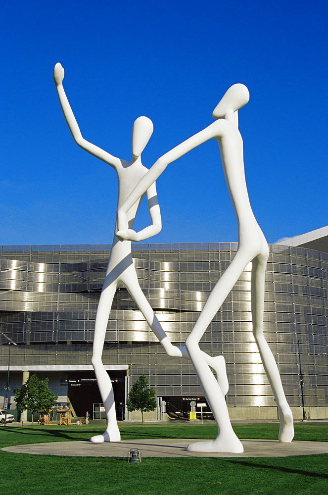 Dancers by J. Borofsky, Performing Arts Complex, Downtown, Denver, Colorado, United States of America, North America