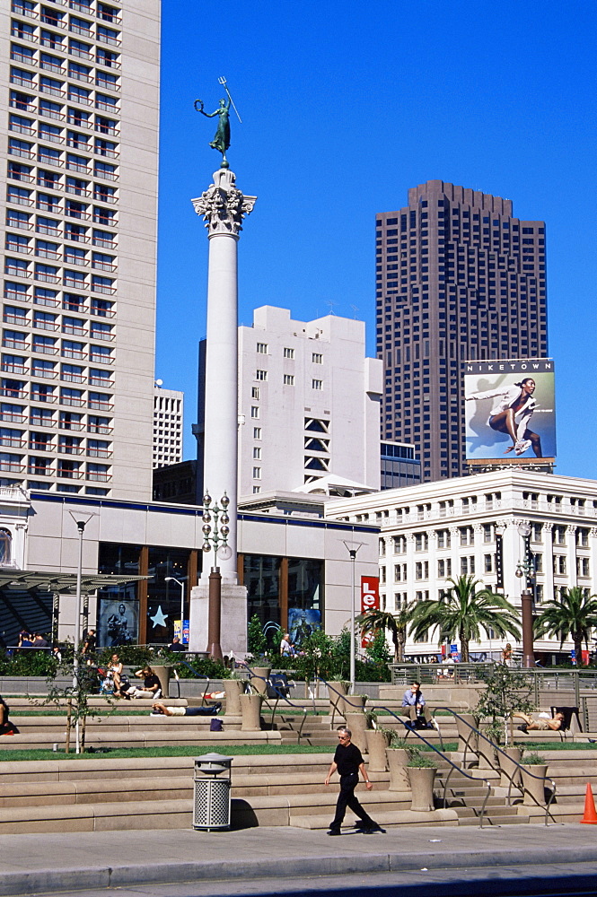 Union Square, Downtown San Francisco, California, United States of America, North America