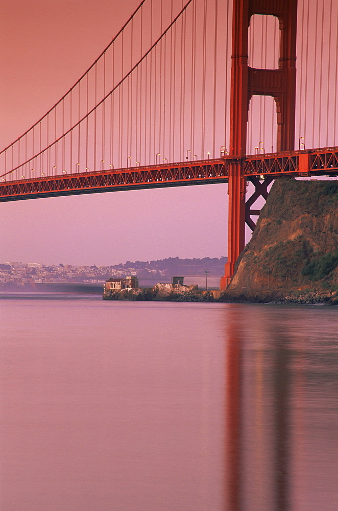 Golden Gate Bridge from Fort Baker, Golden Gate National Recreation Area, San Francisco, California, United States of America, North America