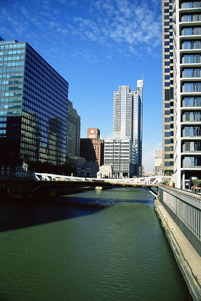 Monroe Street Bridge, Chicago, Illinois, United States of America, North America