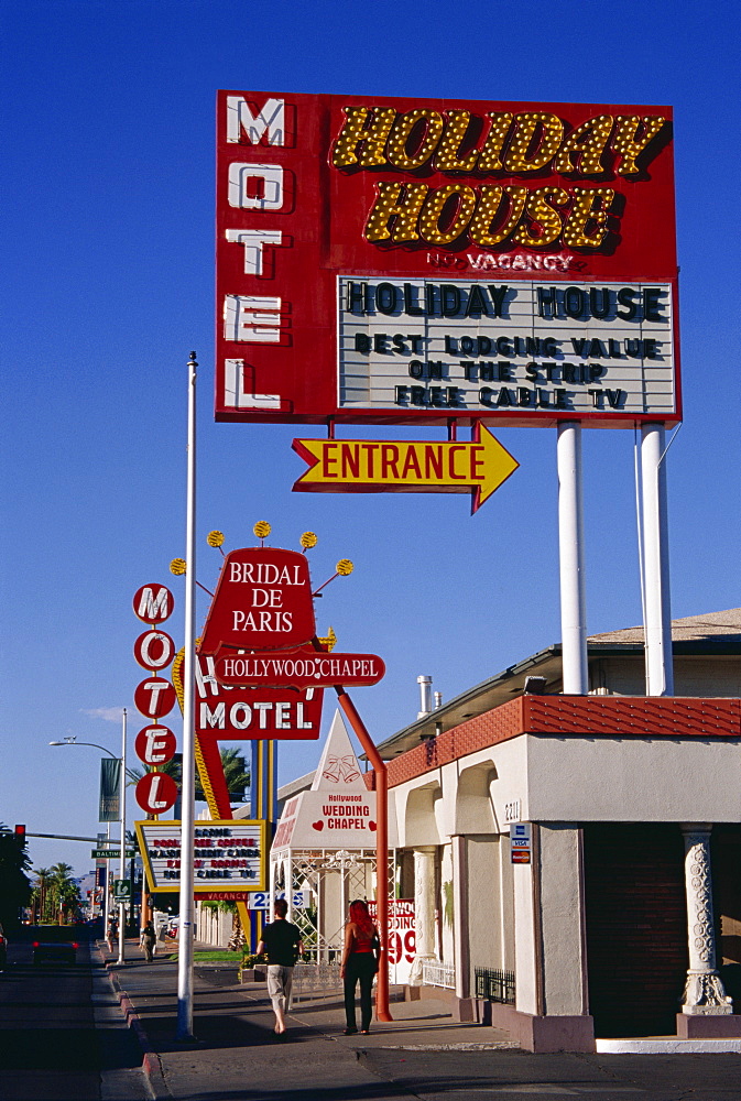 Signs on The Strip, Las Vegas, Nevada, United States of America, North America