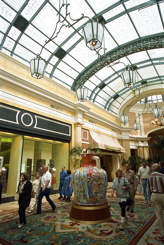 Shopping area, Bellagio Hotel and Casino, Las Vegas, Nevada, United States of America, North America