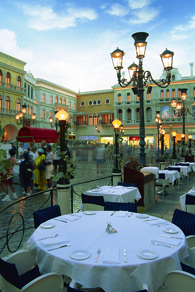 Restaurant in Grand Canal shops, Venetian Hotel and Casino, Las Vegas, Nevada, United States of America, North America