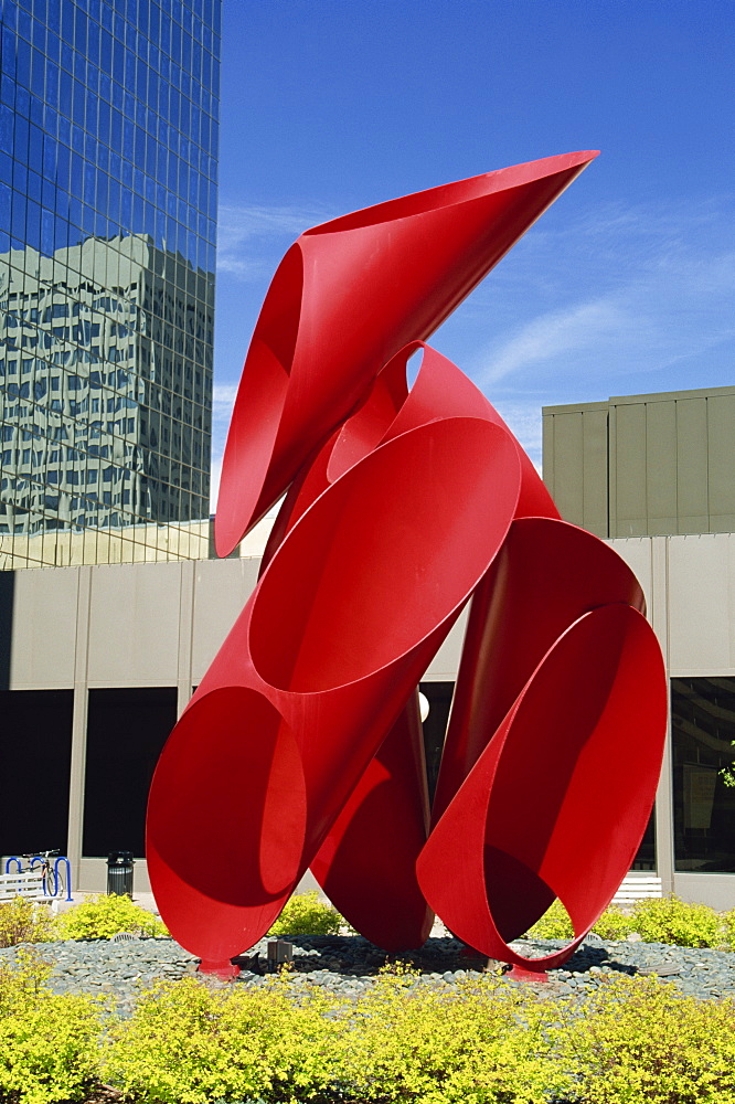 Sculpture outside Ecolab Tower, St. Paul, Minnesota, United States of America, North America