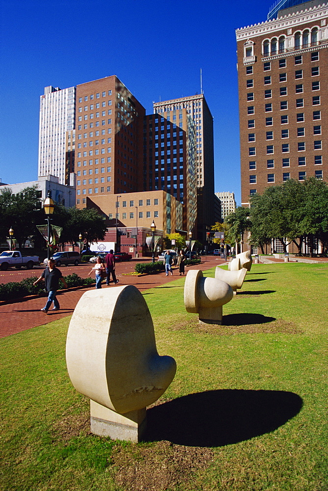 General Worth Square, Downtown Fort Worth, Texas, United States of America, North America