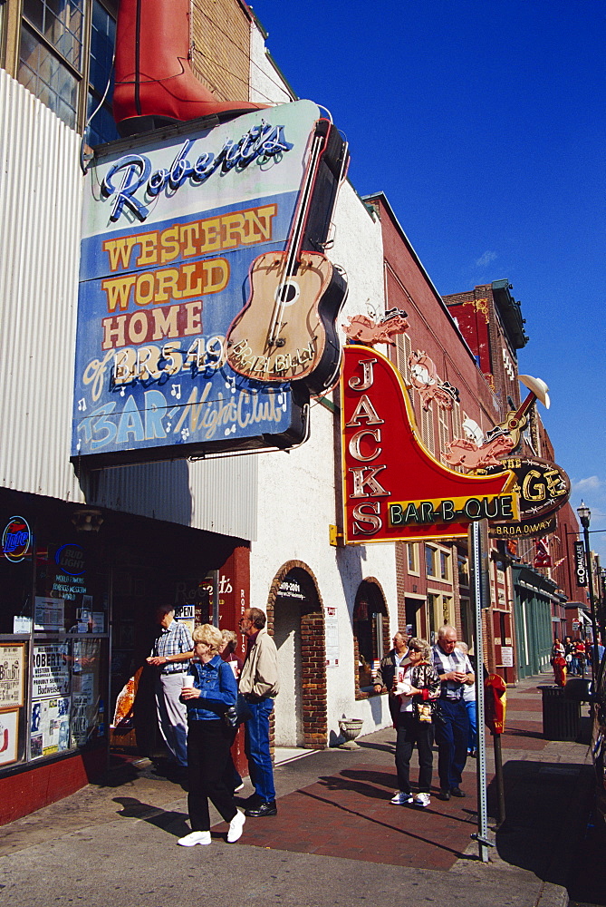 Broadway Street, Nashville, Tennessee, United States of America, North America