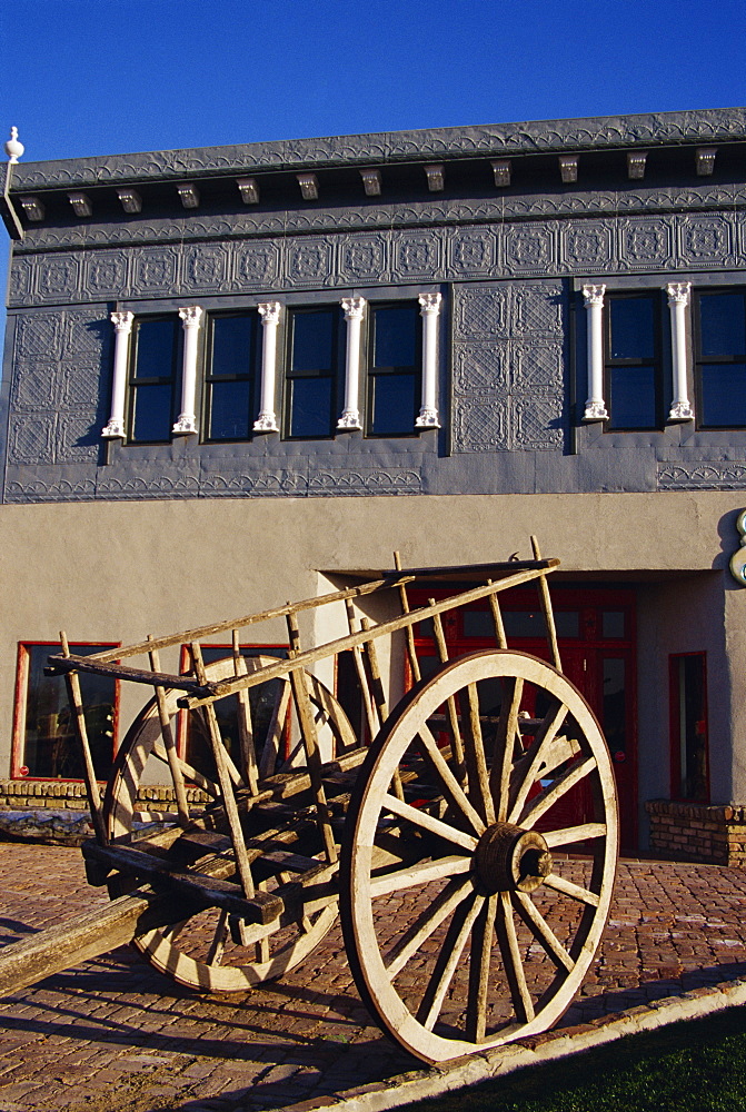 Wagon at Mercado de La Mesilla, Las Cruces, southern New Mexico, United States of America, North America