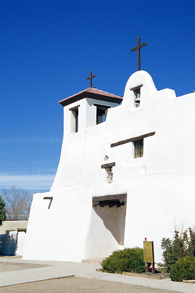 Isleta Pueblo Mission church, Albuquerque area, New Mexico, United States of America, North America