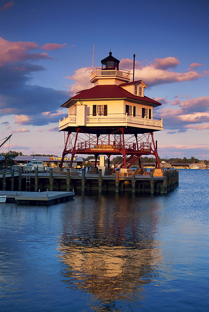 Drum Point lighthouse, Calvert Marine Museum, Solomons, Maryland, United States of America, North America