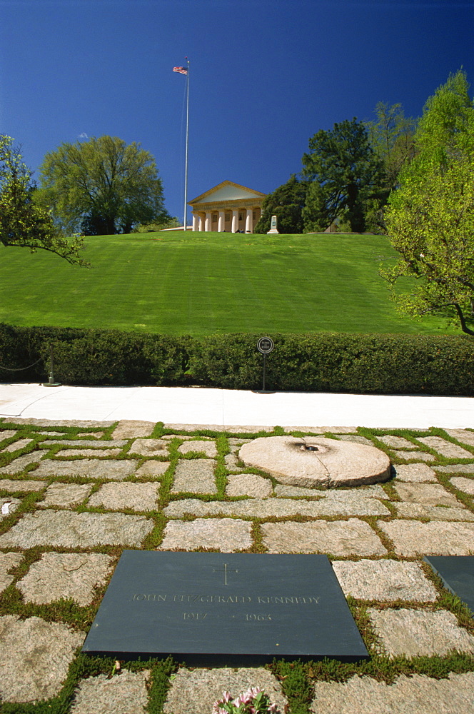 John F. Kennedy's grave, Arlington National Cemetery, Washington D.C., United States of America, North America