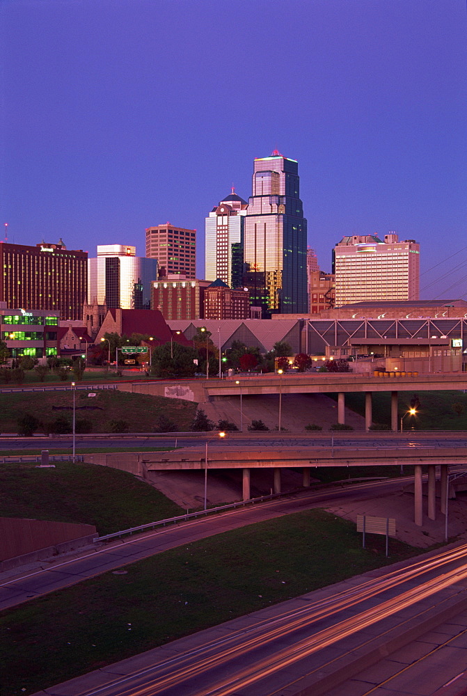 City skyline, Kansas City, Missouri, United States of America, North America