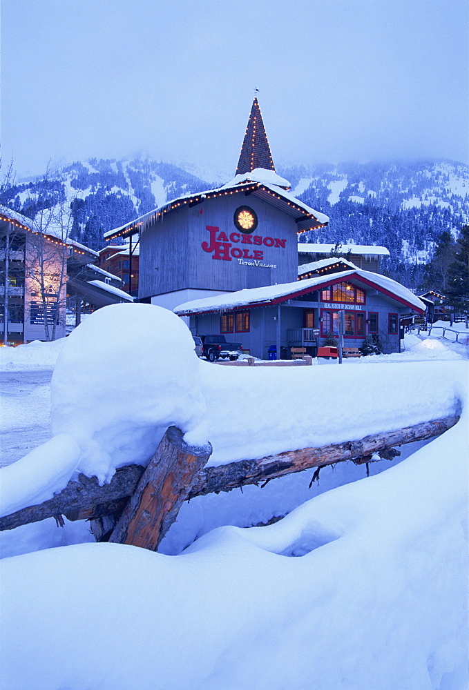 Teton Village Ski Resort, Jackson Hole, Grand Teton National Park, Wyoming, United States of America, North America