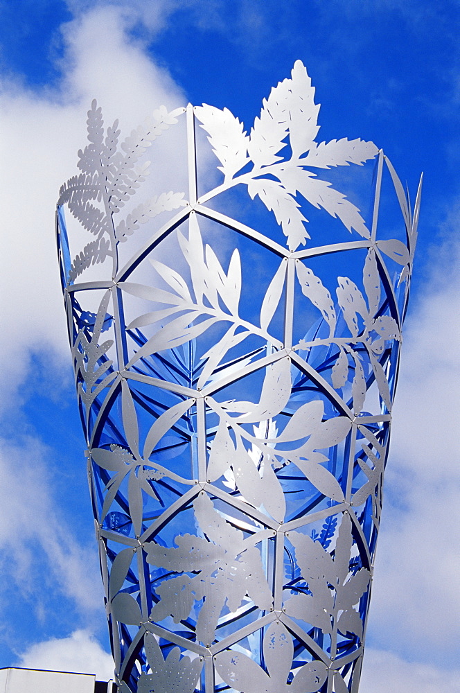 Chalice, sculpture by Neil Dawson, Cathedral Square, Christchurch, Canterbury, South Island, New Zealand, Pacific