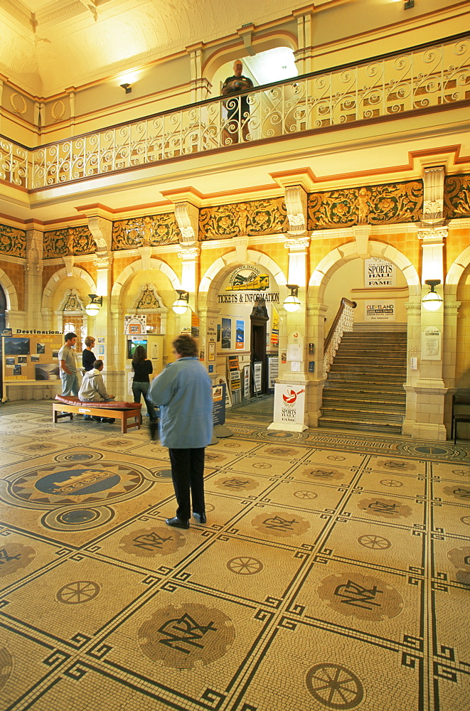 Lobby of railway station, Dunedin, Otago, South Island, New Zealand, Pacific