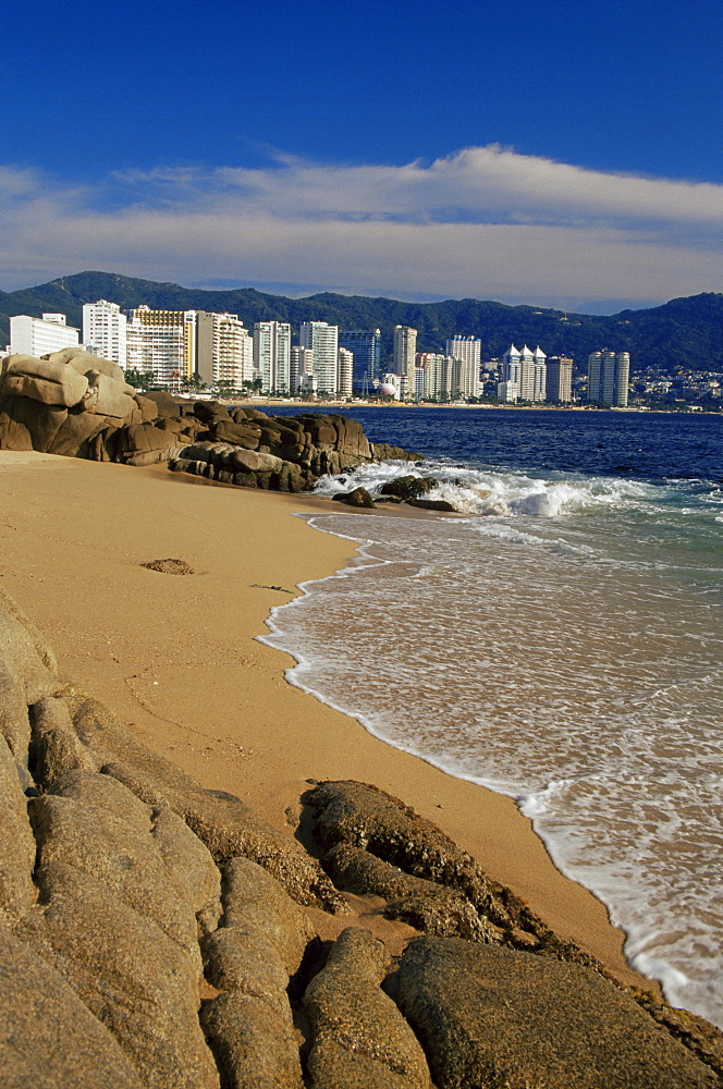 Hotels, El Morro Beach, Acapulco Bay, Guerrero State, Mexico, North America