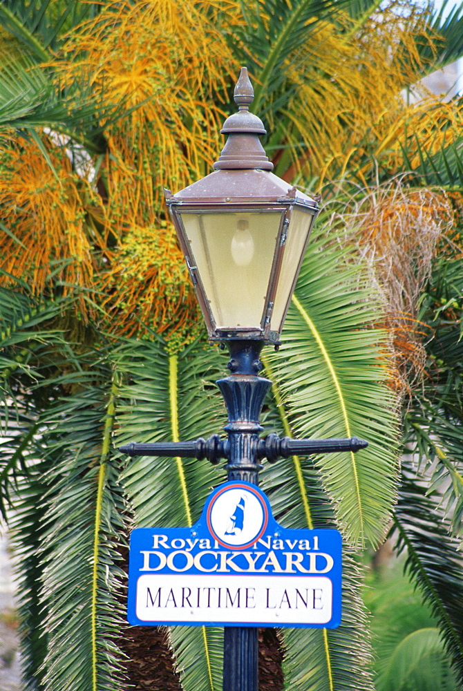 Lamp post, Royal Naval Dockyard, Sandys Parish, Bermuda, Central America