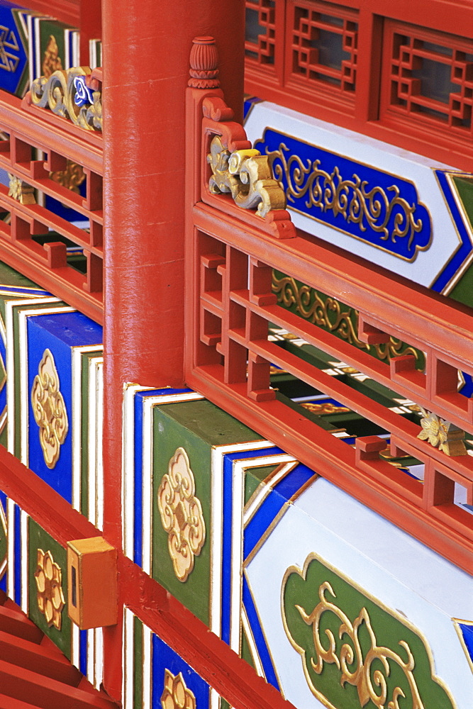 Pagoda, Sun-Yat-Sen Park, Chinatown, Montreal City, Quebec state, Canada, North America