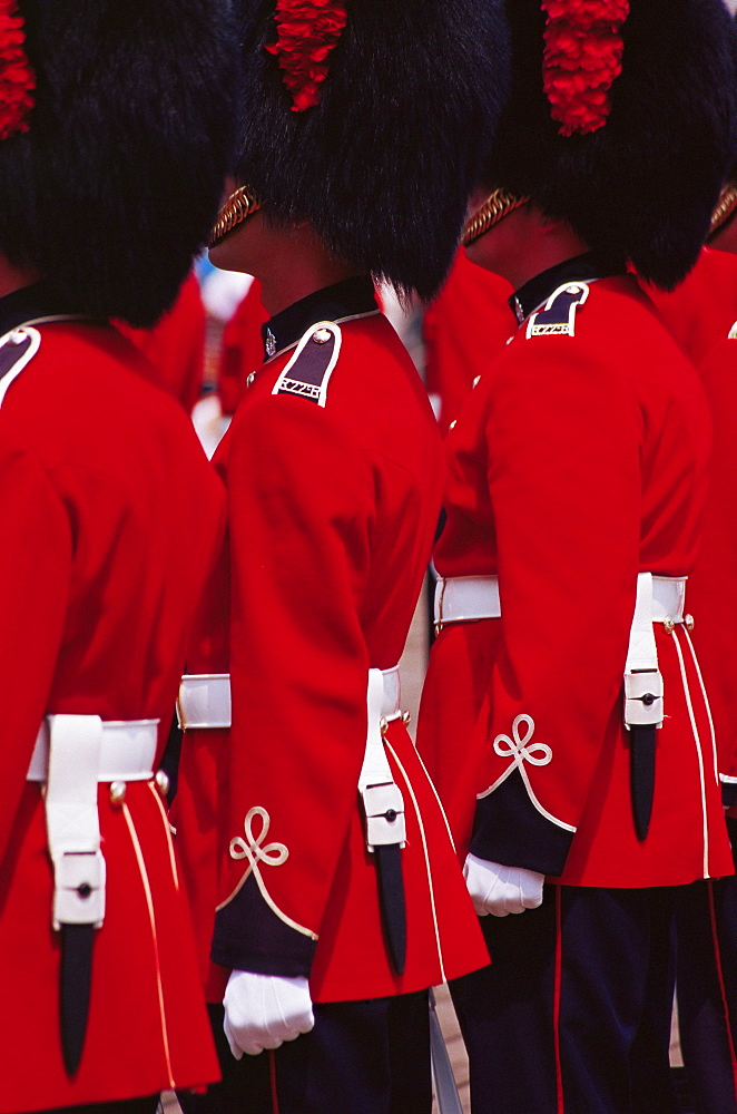 Ceremonial guards, Dufferin Terrace, Quebec city, Quebec state, Canada, North America