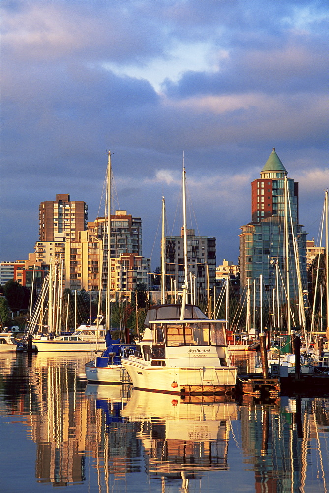 Coal Harbour Boat Marina, Vancouver, British Columbia, Canada, North America