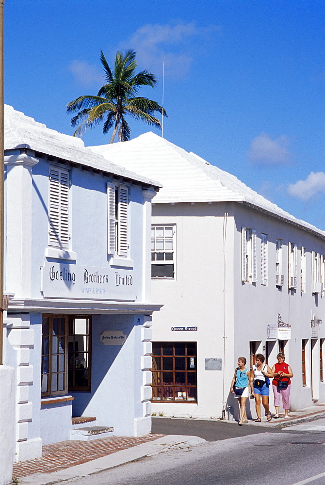 Stores on York Street, St. George, Bermuda, Central America